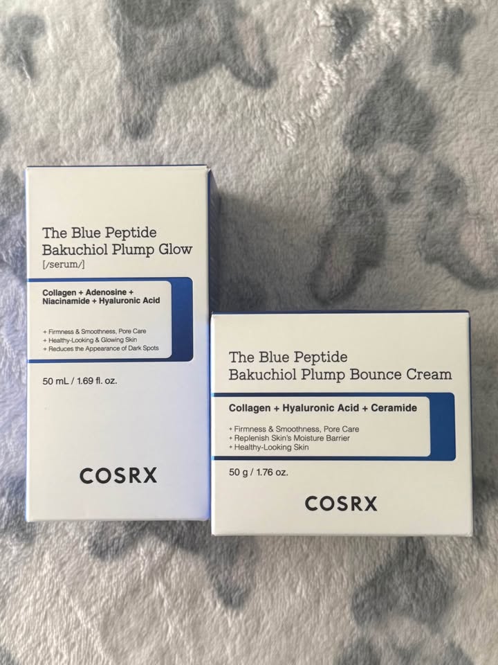 My COSRX serum and cream, same copper dose, different bakuchiol